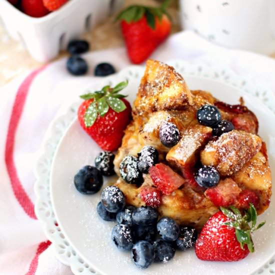 Strawberry French Toast Casserole