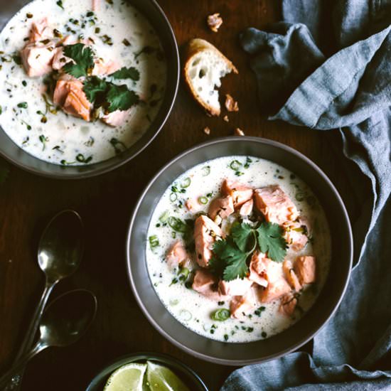 Salmon Coconut Chowder