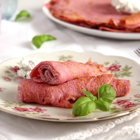 Beetroot Crepes