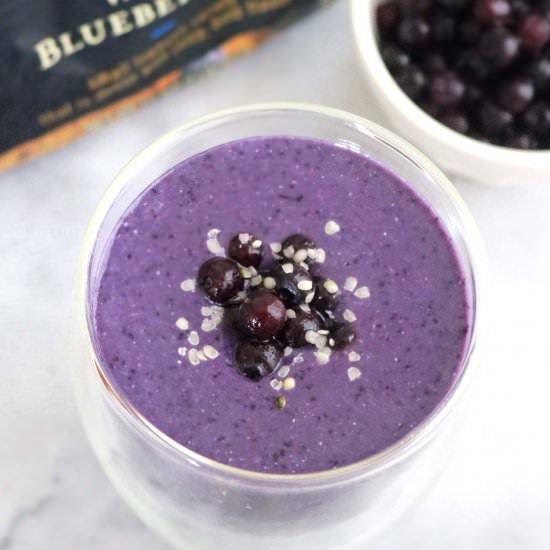 Wild Blueberry and Edamame Smoothie