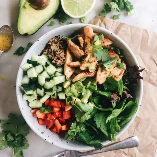CORIANDER AND LIME CHICKEN SALAD