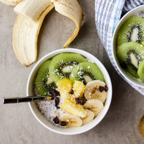 Creamy Overnight Oats and Chia Seed