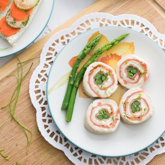 Asparagus & Smoked Salmon Pinwheels