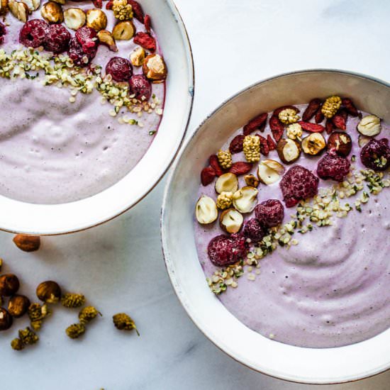 Raw Raspberry Buckwheat Porridge