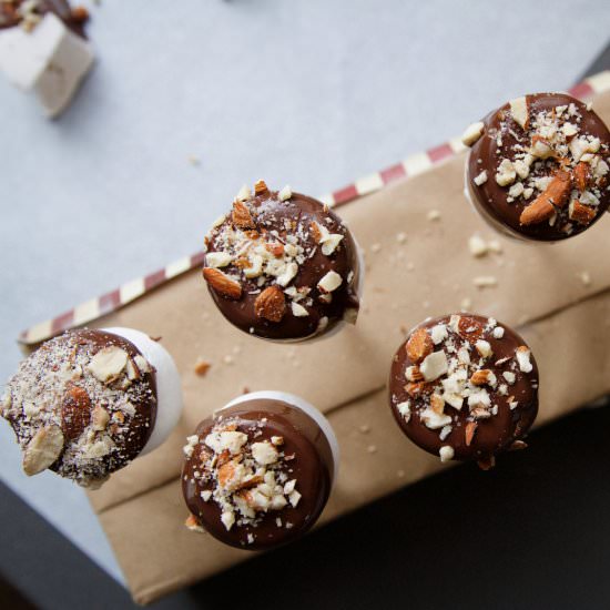Chocolate Dipped Marshmallows