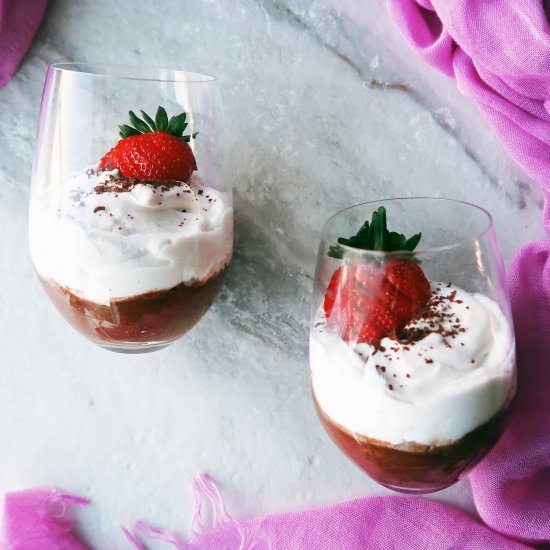 Chocolate Mousse with Coconut Cream