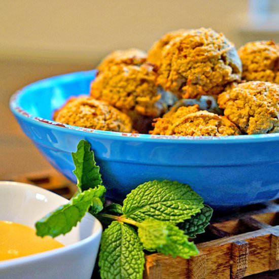 Baked Saffron Falafel with Orange
