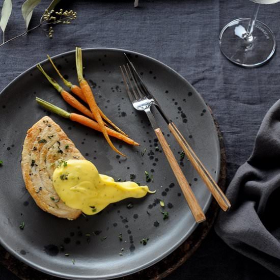 Swordfish with Duch sauce