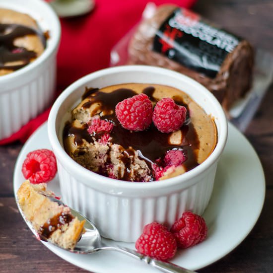 choc rasp goat cheese cheesecakes