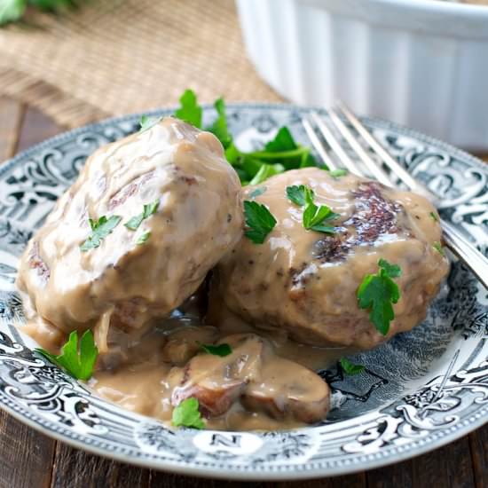 Slow Cooker Salisbury Steak