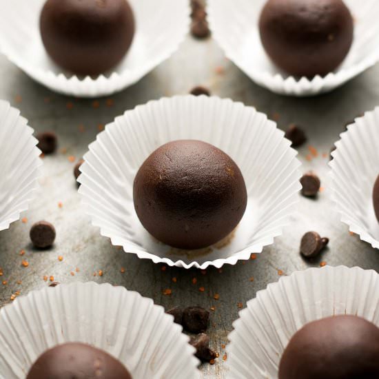 Dark Chocolate Orange Truffles