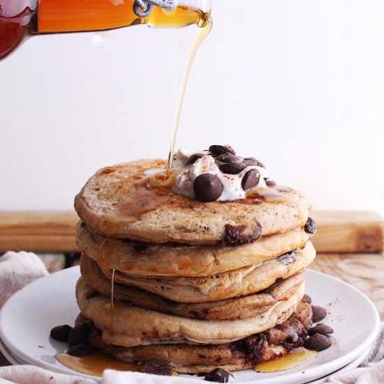 Vegan Chocolate Chi Pancakes