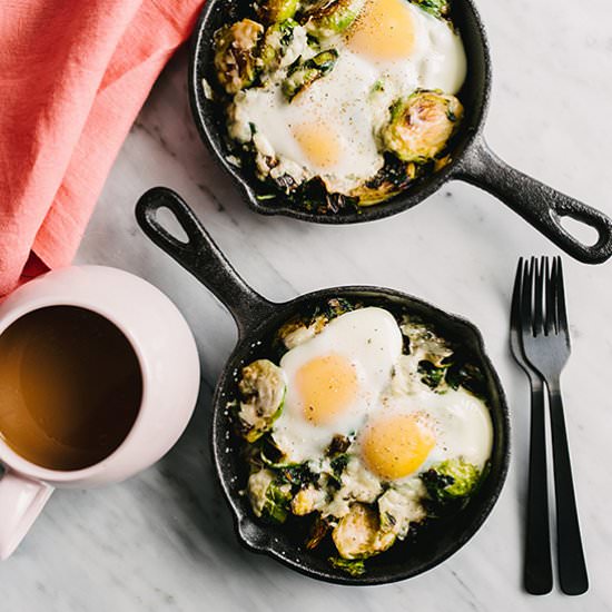 Baked Eggs with Winter Vegetables