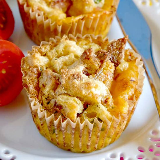 GF Savoury French Toast Muffins