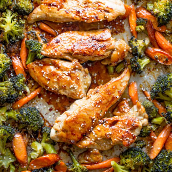 Sheet Pan Korean Chicken & Veggies