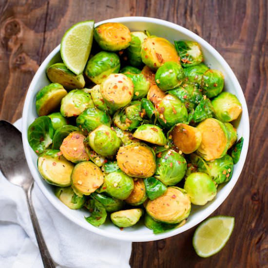 Thai Inspired Brussels Sprouts