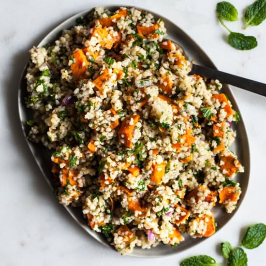 Sweet Potato Bulgur Citrus Salad