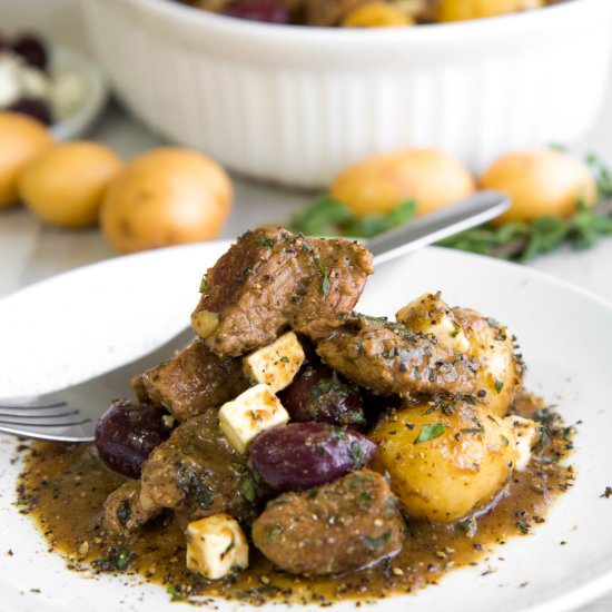 Greek Style Lamb Stew
