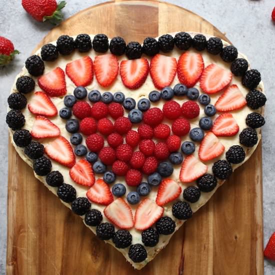 Berry Heart Cake