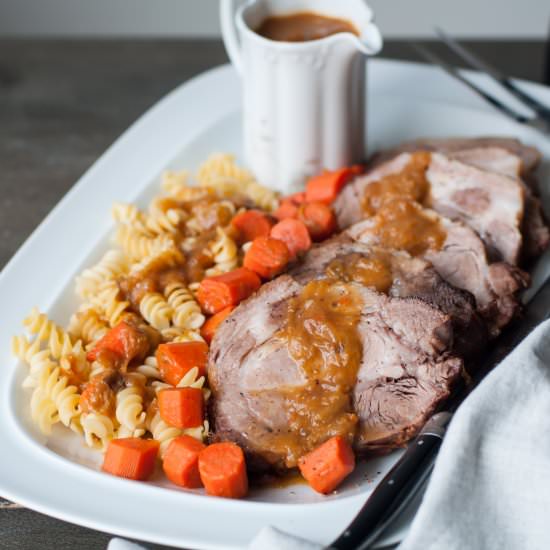 Miso Gochujang Braised Pork Roast