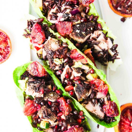 Easy Salmon Lettuce Wraps