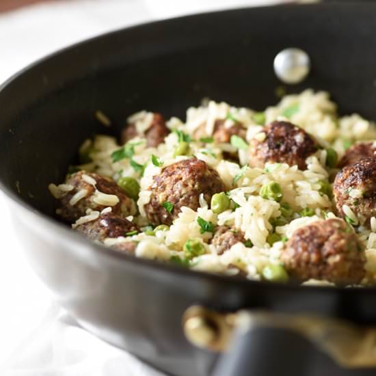Meatball & Rice Skillet
