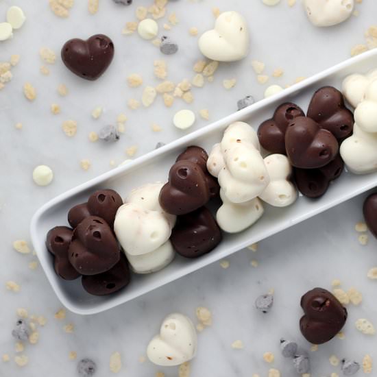 2-ingredient Nestle Crunch Hearts