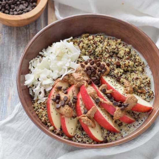 Apple and Almond Butter Quinoa