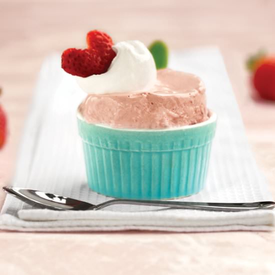 Vegan Valentines Day Frozen Souffle