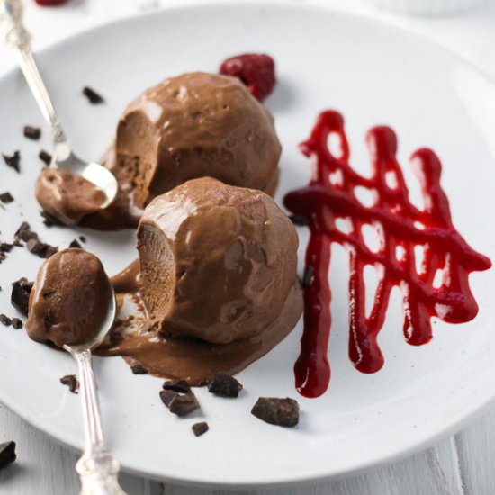 No Churn Vegan Chocolate Ice Cream