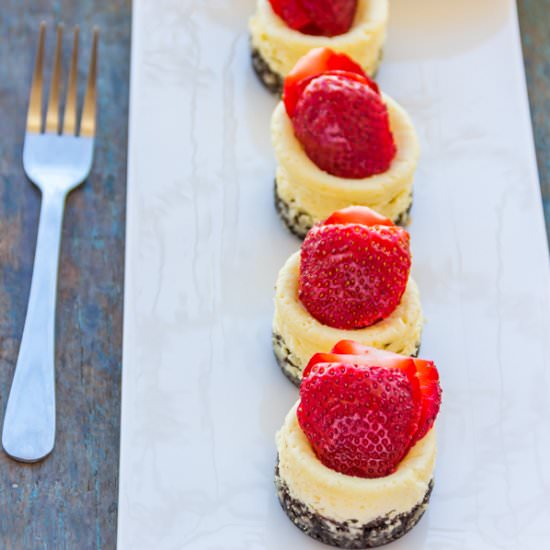 Mini Oreo Cheesecakes