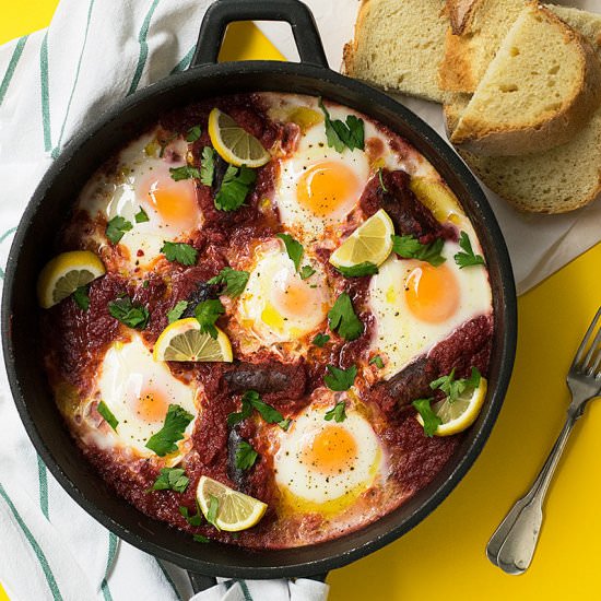 Shakshuka with Sausage & Vegetables