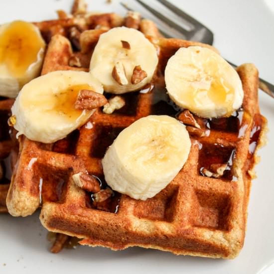Whole Wheat Banana Waffles