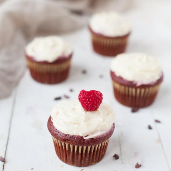 Red Velvet Beet Cupcakes