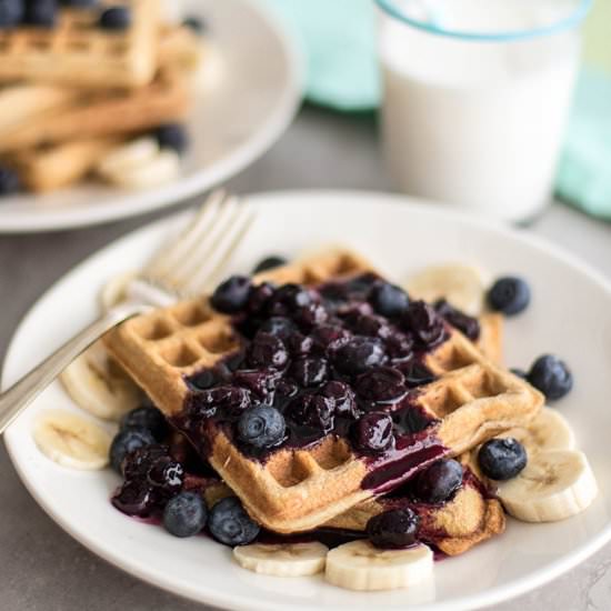 Gluten Free Oatmeal Waffles