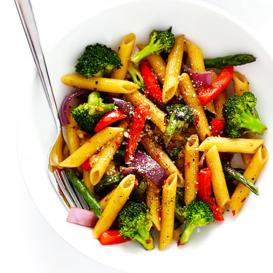 Easy Balsamic Veggie Pasta