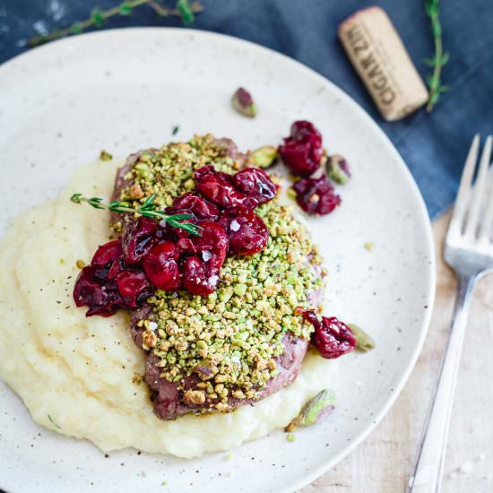 Pistachio Crusted Lamb Chops