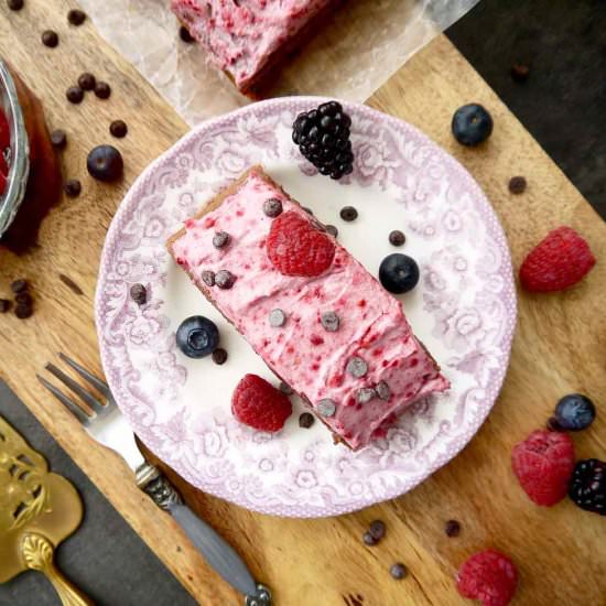 Paleo Raspberry Chocolate Chip Cake