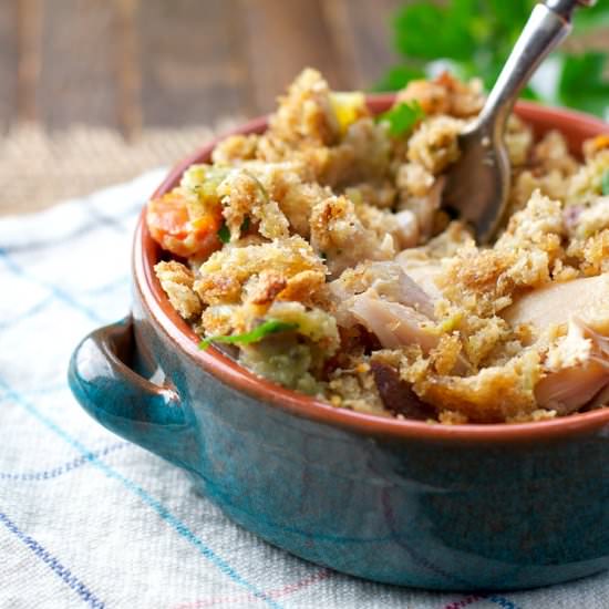 Slow Cooker Chicken and Stuffing
