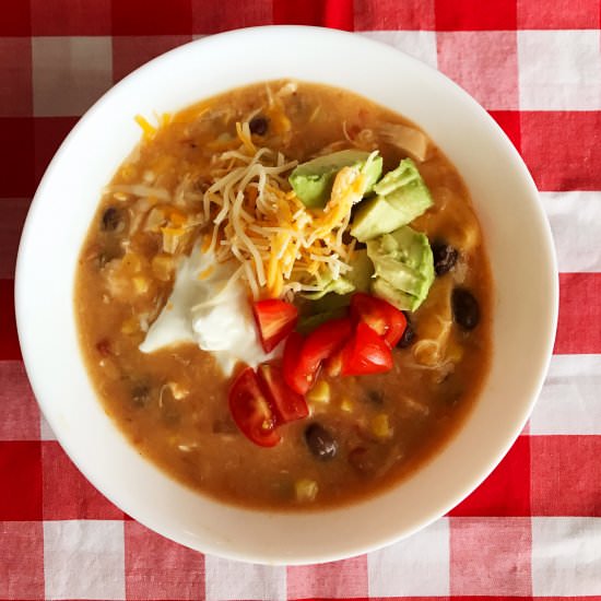 Slow Cooker Chicken Fajita Soup