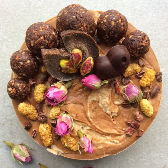 Chestnut Mocha Vegan Cheesecake