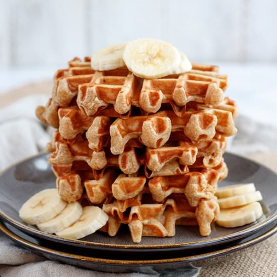 Brown Butter Banana Waffles