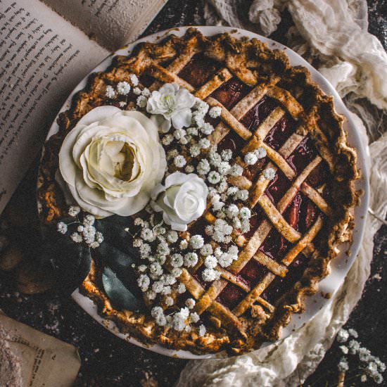 Balsamic Plum & Pluot Pie
