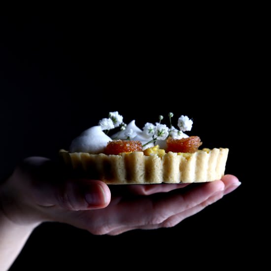 Lemon-Saffron Custard Tarts
