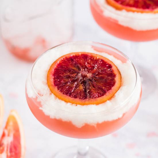 A Blood Orange Pisco Cocktail