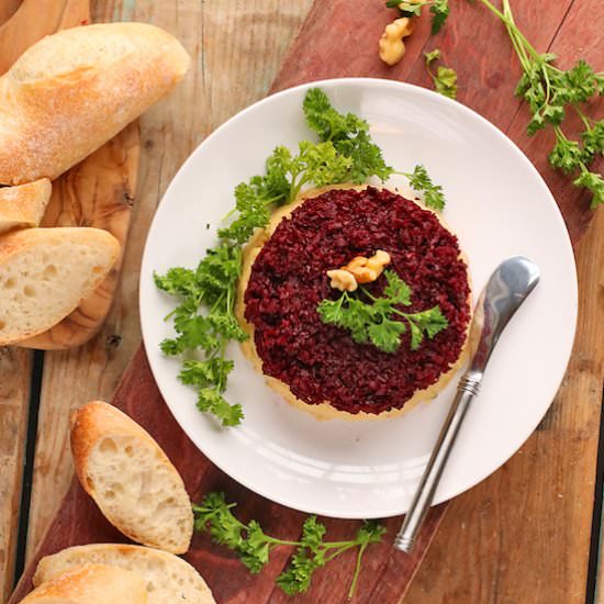 Beet Tartare with Cashew Cheese
