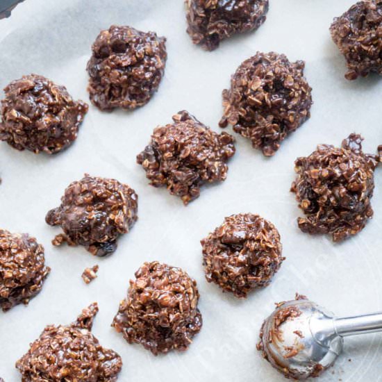 Chocolate Covered Raisin Cookies