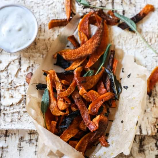 Baked Sweet Potato Fries with Aioli
