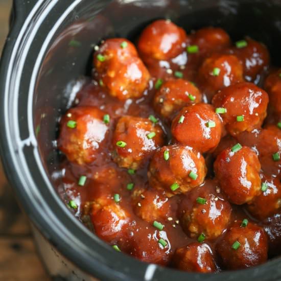 Slow Cooker Cocktail Meatballs