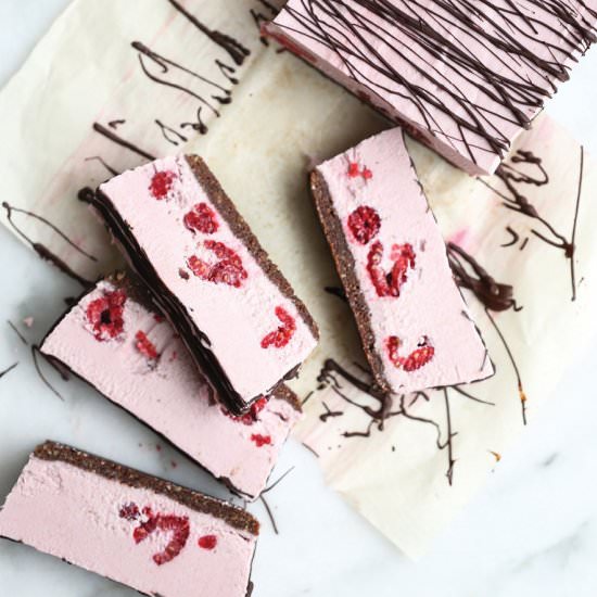 Raw Strawberry Coconut Cheesecake
